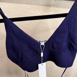Women's Navy Bralette Size Large